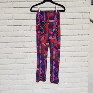 Vintage 90's Funky Print Pants-- Size S
